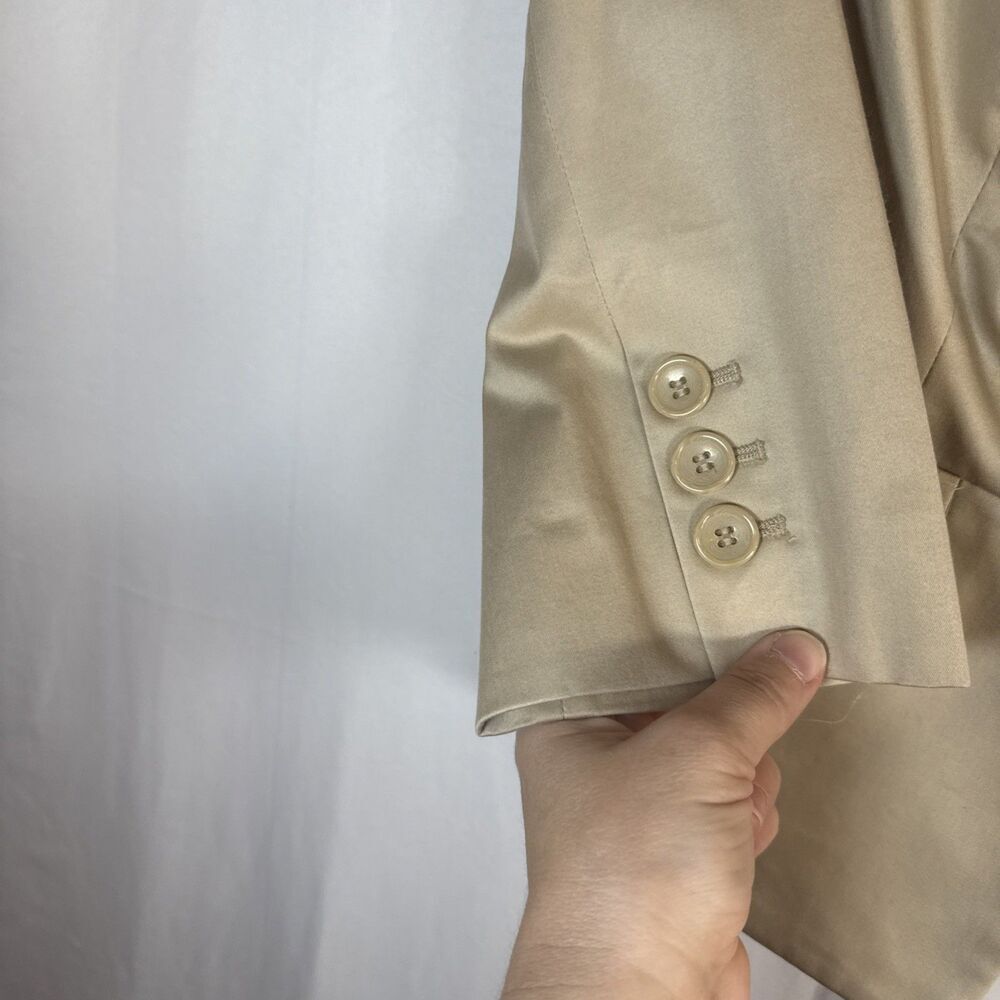 The Limited Khaki Suit Blazer Size XS Preowned 3/4 Sleeves - Picture 8 of 15
